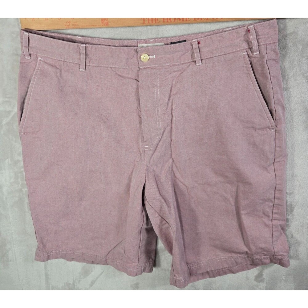 J. Hilburn Summer Oxford Short Men 38 Dusty Mauve Prep Quiet Luxury Coastal